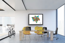 Load image into Gallery viewer, Manchester Postcode Print