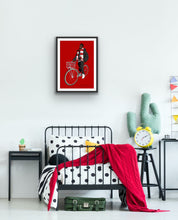Load image into Gallery viewer, Bukayo on a Bike Print