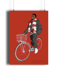 Load image into Gallery viewer, Bukayo on a Bike Print