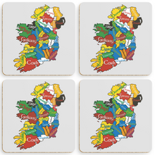 Load image into Gallery viewer, Ireland Counties Pack of 4 Coasters
