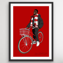 Load image into Gallery viewer, Bukayo on a Bike Print
