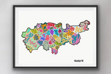 Load image into Gallery viewer, South London Postcode Print