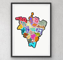Load image into Gallery viewer, North London Postcode Print