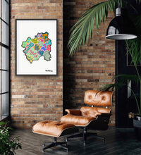 Load image into Gallery viewer, South West London Postcode Print