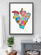 Load image into Gallery viewer, North London Postcode Print