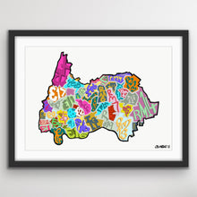 Load image into Gallery viewer, East London/ Greater London Postcode Print