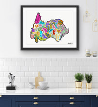 Load image into Gallery viewer, East London/ Greater London Postcode Print