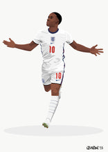 Load image into Gallery viewer, Raheem Sterling England Celebration Print