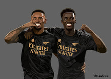 Load image into Gallery viewer, Jesus x Nketiah celebration Print