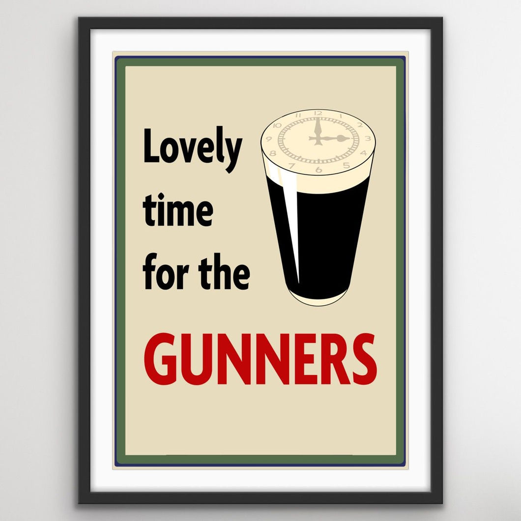 Lovely Time For The Gunners Print