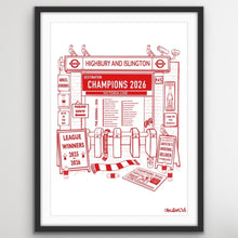 Load image into Gallery viewer, Champions of Highbury and Islington Print
