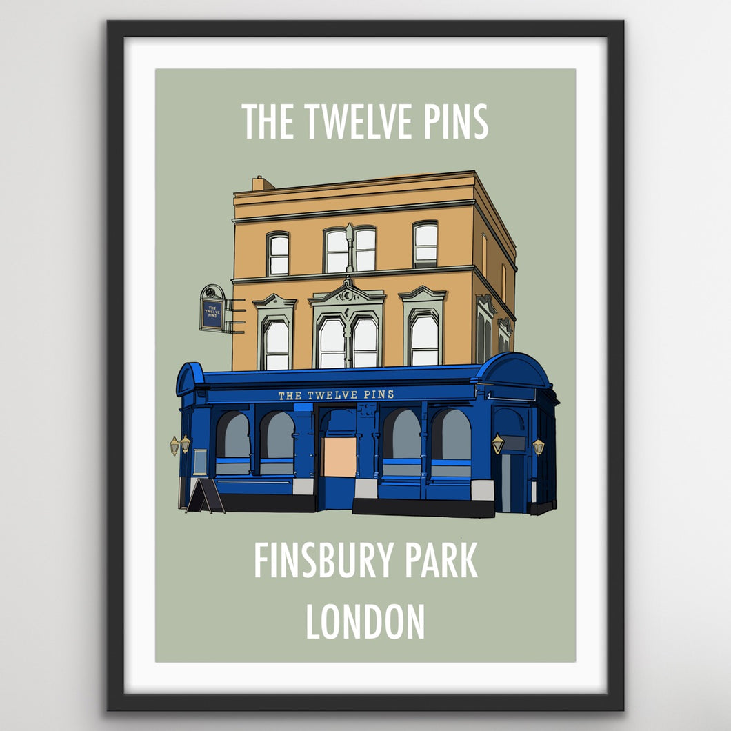 The Twelve Pins Pub Print