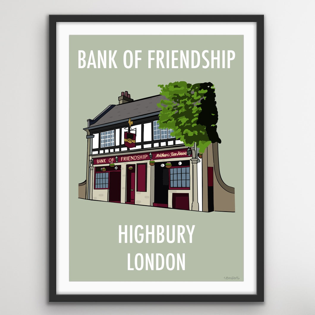 Bank of Friendship Pub Print