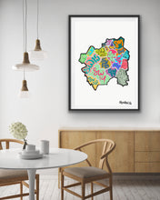 Load image into Gallery viewer, South West London Postcode Print
