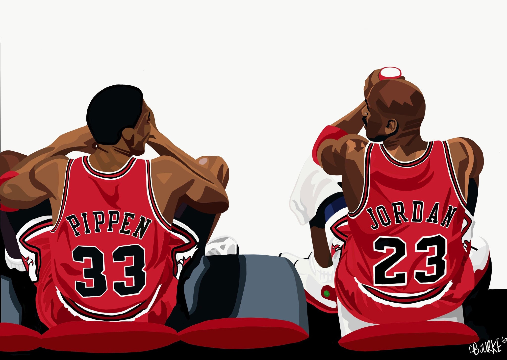The Last Dance Jordan and Pippen – Carl Bourke Art