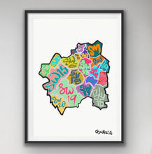 Load image into Gallery viewer, South West London Postcode Print
