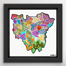 Load image into Gallery viewer, South East London/ Greater London Postcode Print
