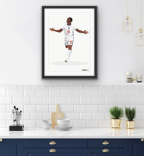 Load image into Gallery viewer, Raheem Sterling England Celebration Print
